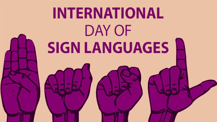 International day of Sign languages observed