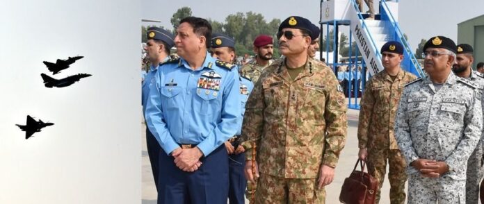 COAS visits PAF operational air base to witness ongoing multinational exercise Indus Shield-2024