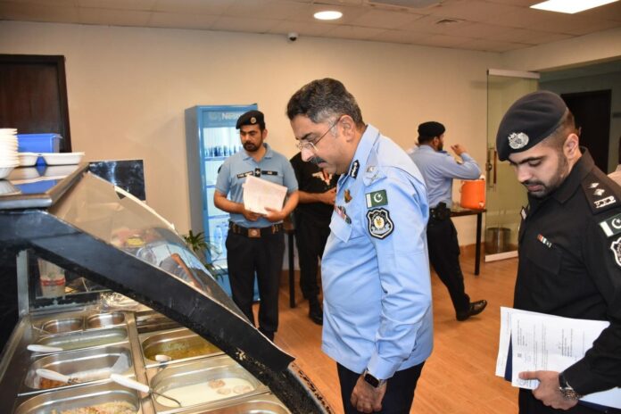 IG Islamabad Visits Canteen at Central Police Office