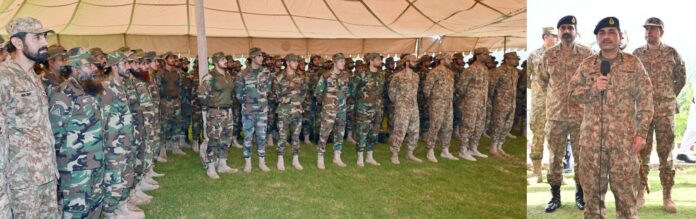 COAS visits troops in Orakzai District conducting counter-terrorism activities in Tirah