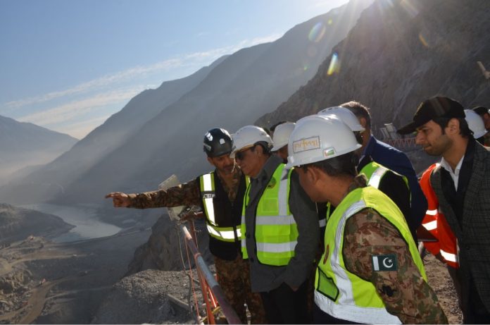 Chairman WAPDA reviews construction activities on Diamer Basha Dam’s 14 key sites