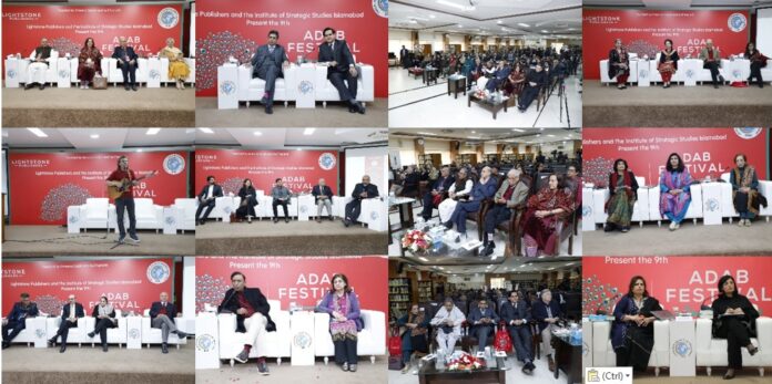 ISSI in collaboration with Lightstone Publishers hosted “9th Adab Festival Pakistan”