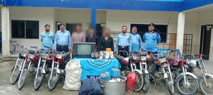 ICT Police nab burglary and bike theft gang: 11bikes and cash seized