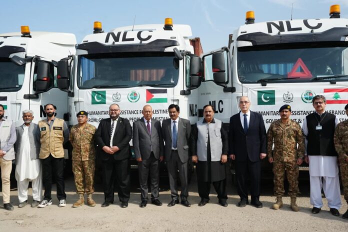 NDMA dispatches two more consignments for war affected people of Gaza, Lebanon