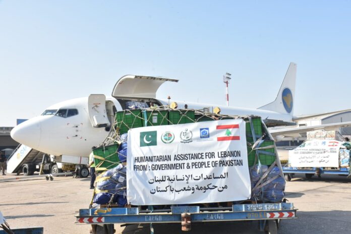 NDMA dispatches 14th Relief Consignment for Gaza, Lebanon