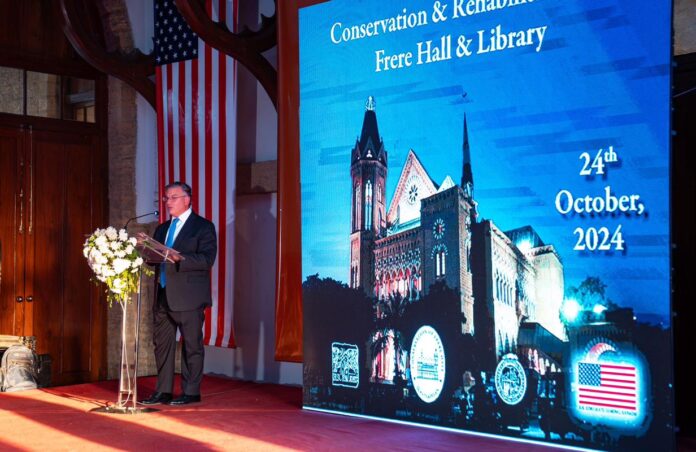 US envoy celebrates completion of Frere Hall restoration, reaffirms partnership in trade, investment