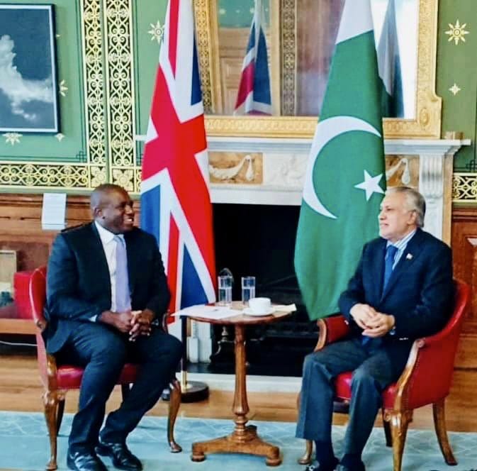 Dar, Lammy discuss strengthening Pak-UK ties, regional issues