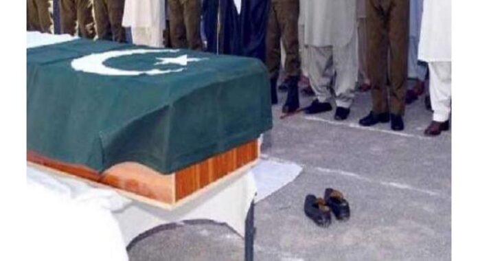 Funeral prayers of martyred Constable Mubashir offered at Rawalpindi Police Lines