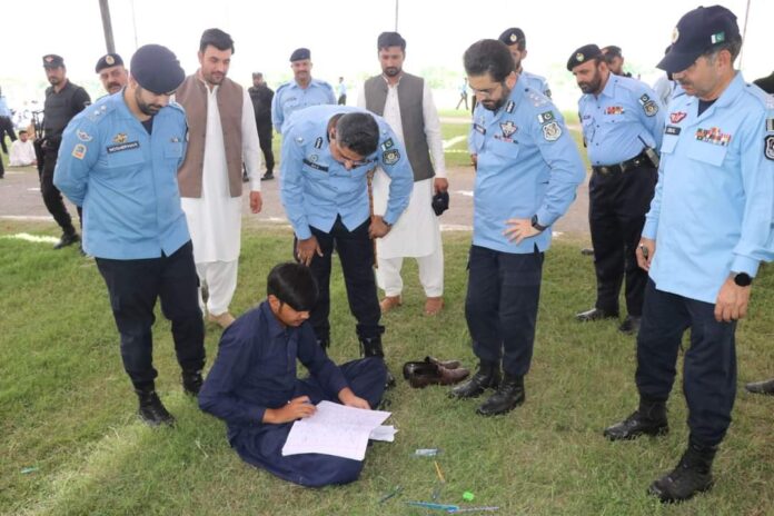 IG reviews recruitment exam process at Police Lines