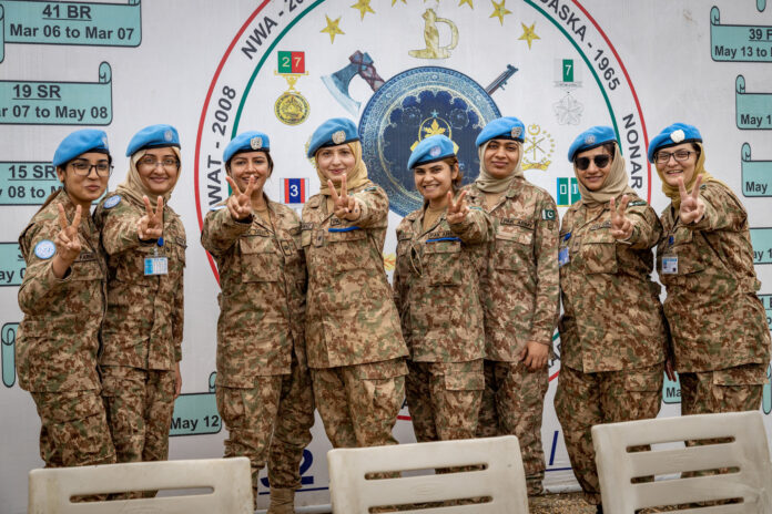 Pakistani female peacekeepers recognized for their professionalism