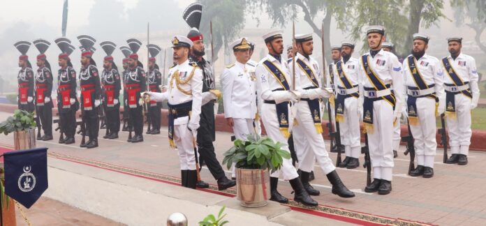 Pak Navy assumes guard duties at Allama Iqbal’s mausoleum