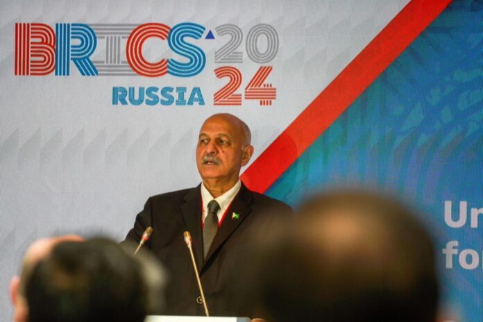 Mushahid becomes first Pakistani to address official int’l BRICS forum