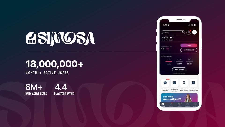 Jazz World App revamped to ‘SIMOSA’ with new design ,enhanced features