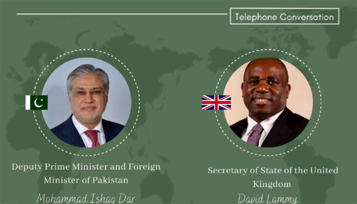 Dar, Lammy forge strategy to boost Pak-UK relations