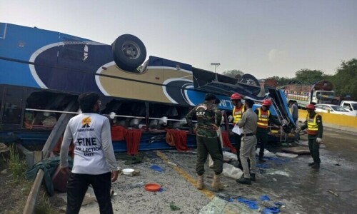 Bus driver died in an accident near Balkassar