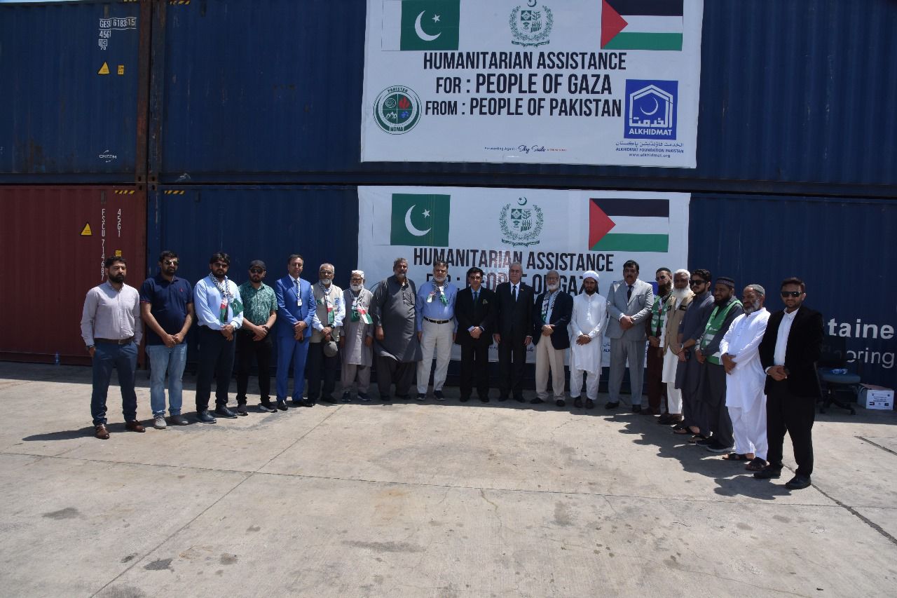 Pakistan sends 8th Shipment of Aid to Palestine 