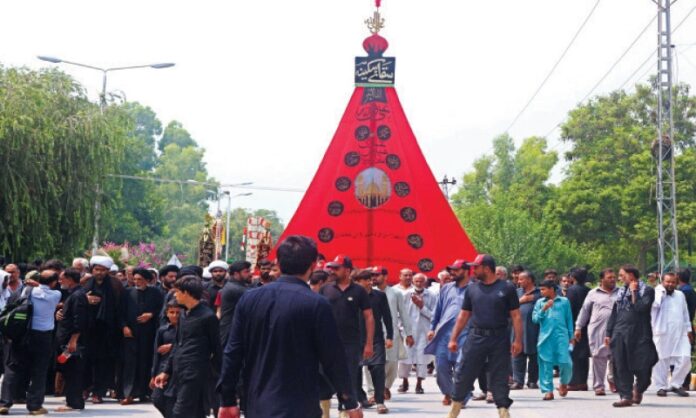 ADC visits 8th Muharram procession in G-9