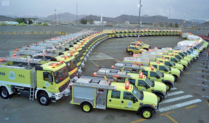 Saudi Civil Defense ready with field preparations at Jamarat Bridge, surrounding yards