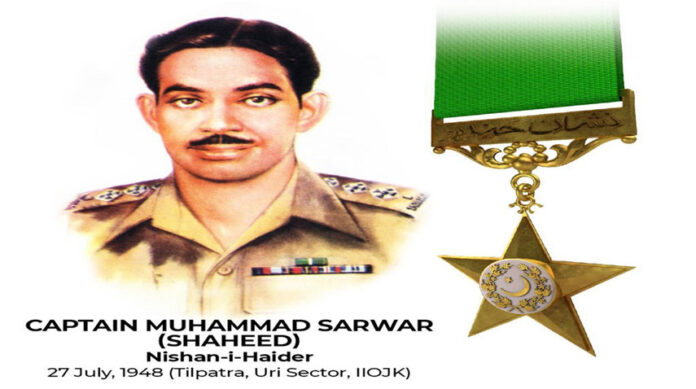 Armed Forces, tri services chiefs pay homage to Captain Sarwar Shaheed