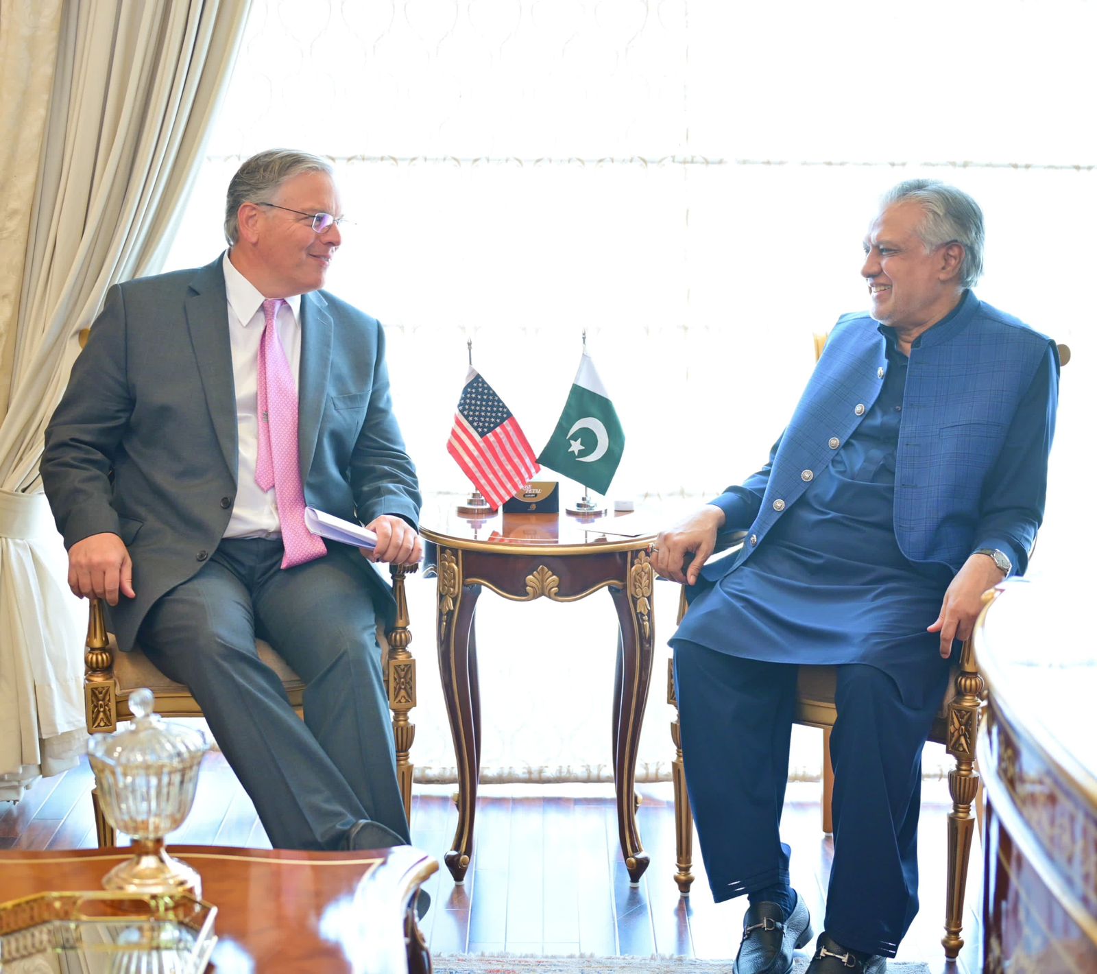 US Ambassador Blome calls on DyPM Ishaq Dar