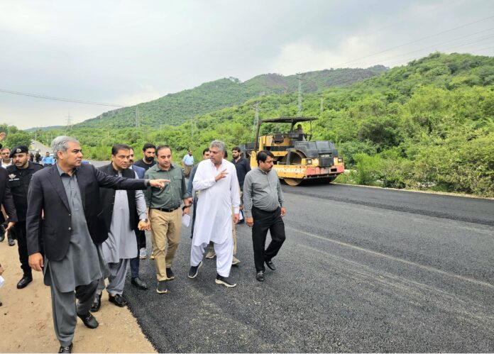 Mohsin Naqvi orders resumption of work on Margalla Road expansion project