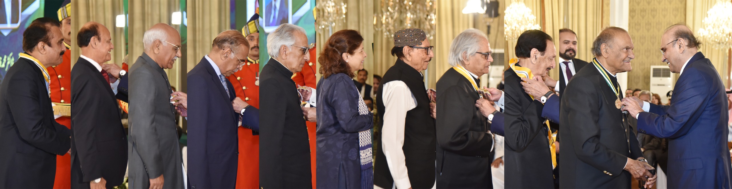 President confers civil awards on Pakistanis, foreign nationals on Pakistan Day 