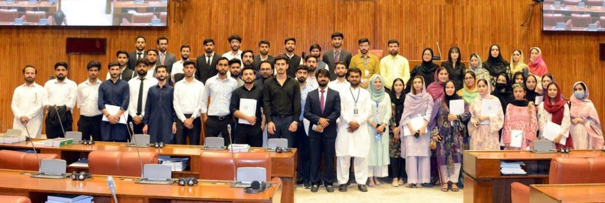 Riphah University students visit Senate secretariat at Parliament House