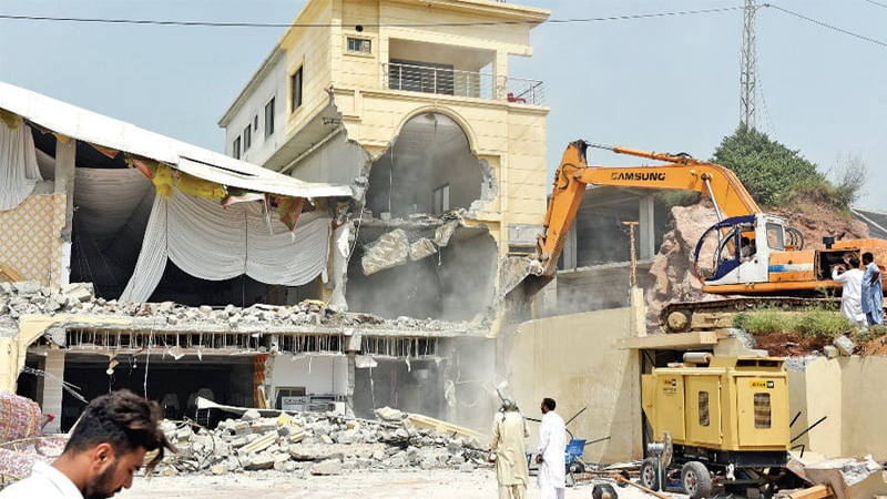 ICT admin conducts operation against encroachments, illegal activities