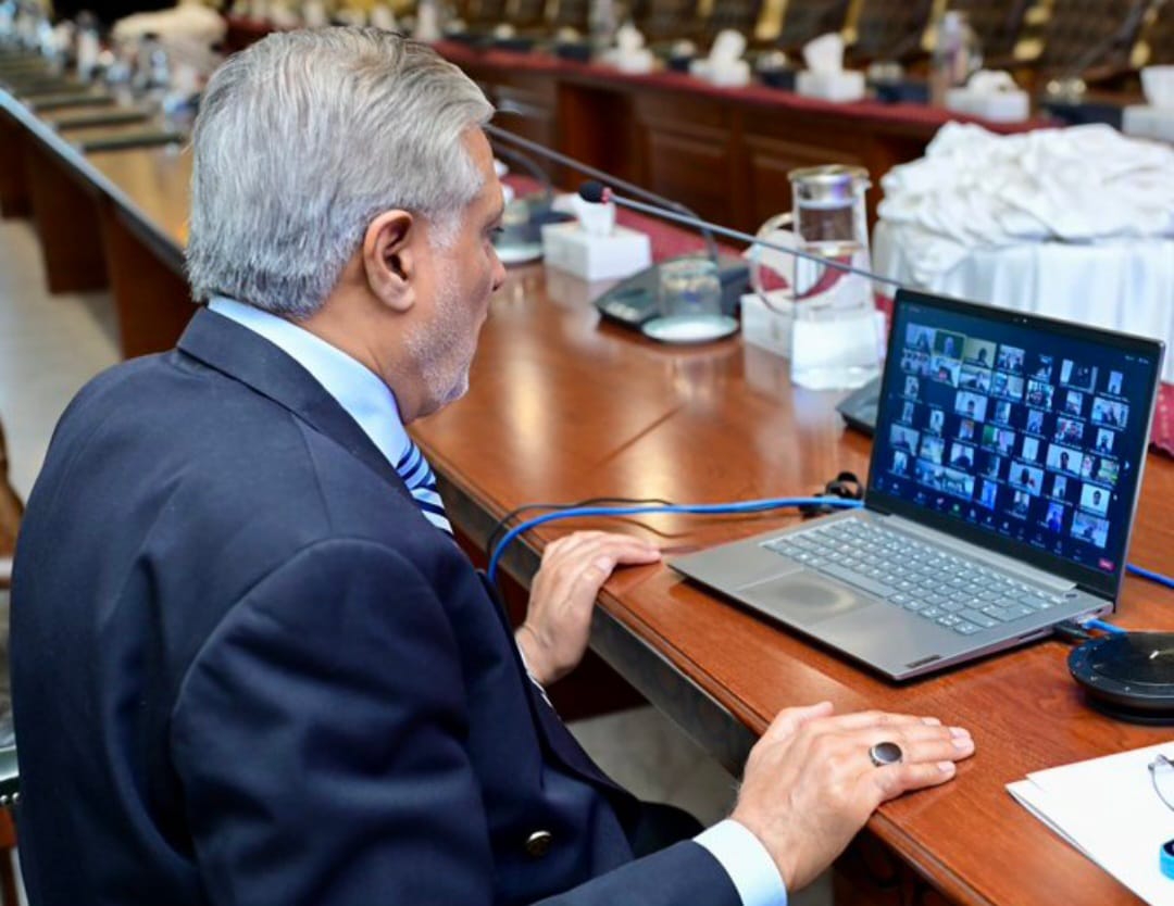 FM Dar speaks to overseas Pakistanis via Zoom