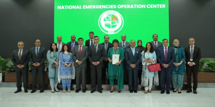 Secretary General Commonwealth of Nations visits NEOC at NDMA