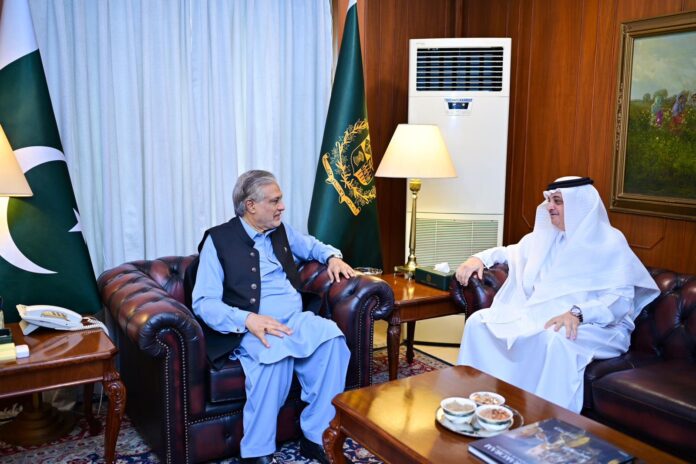 Saudi envoy calls on Deputy PM Ishaq Dar