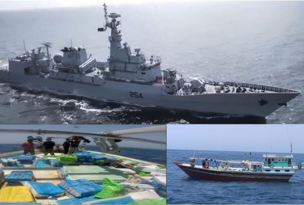 Pakistan Navy foils major drug smuggling bid in North Arabian Sea