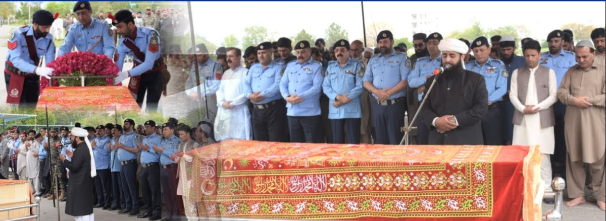 Police pays tribute to late officer Rubina Shehbaz at her funeral prayer