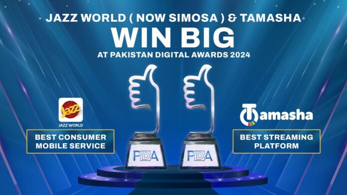 Tamasha, SIMOSA earn accolades at Pakistan digital awards