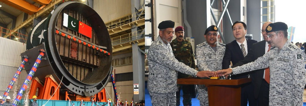 Keel Laying Ceremony of second HANGOR Class Submarine held at Karachi Shipyard