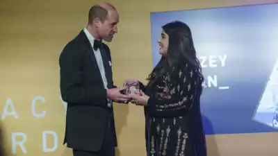 First Pakistani woman awarded the Diana Legacy Award by Prince William