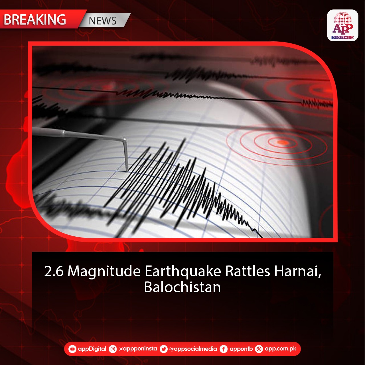 Earthquake jolted Baluchistan’ Harnai, adjacent areas