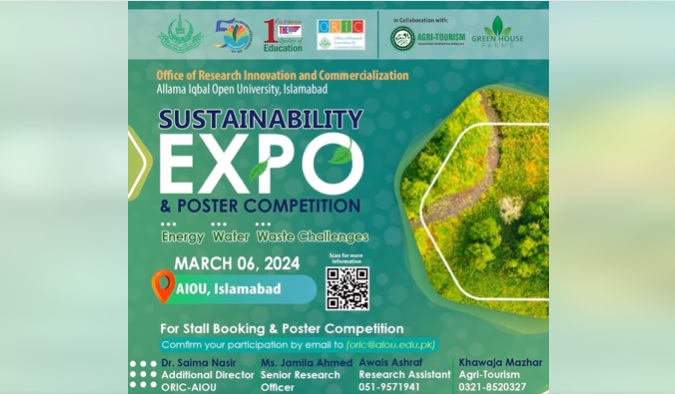 Sustainability Expo held at AIOU