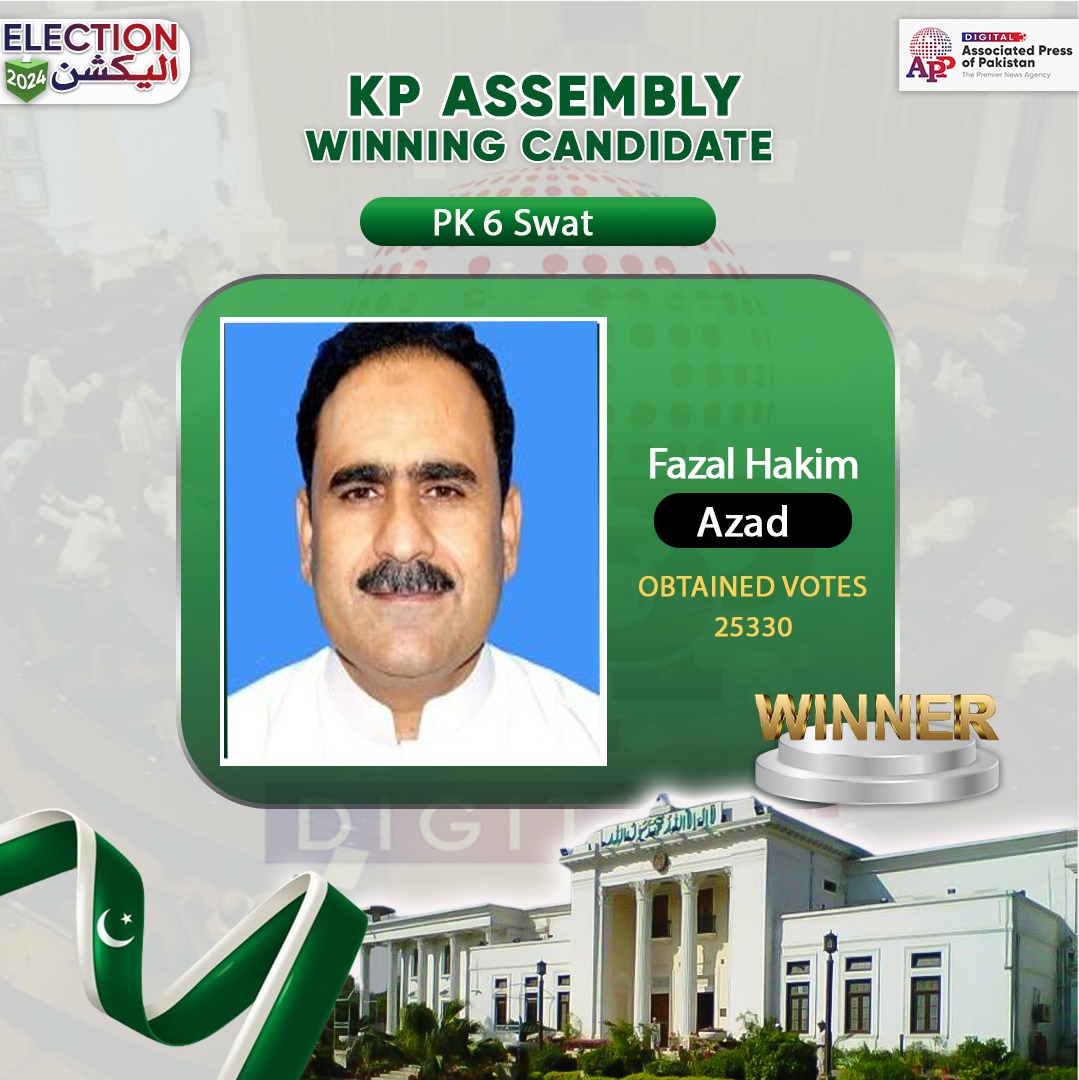 Fazal Hakeem wins PK-6 election