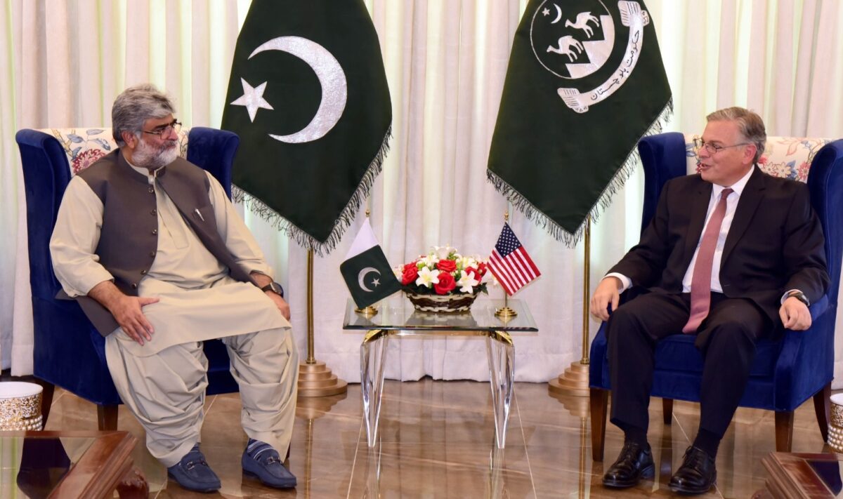 US ambassador calls on Balochistan CM