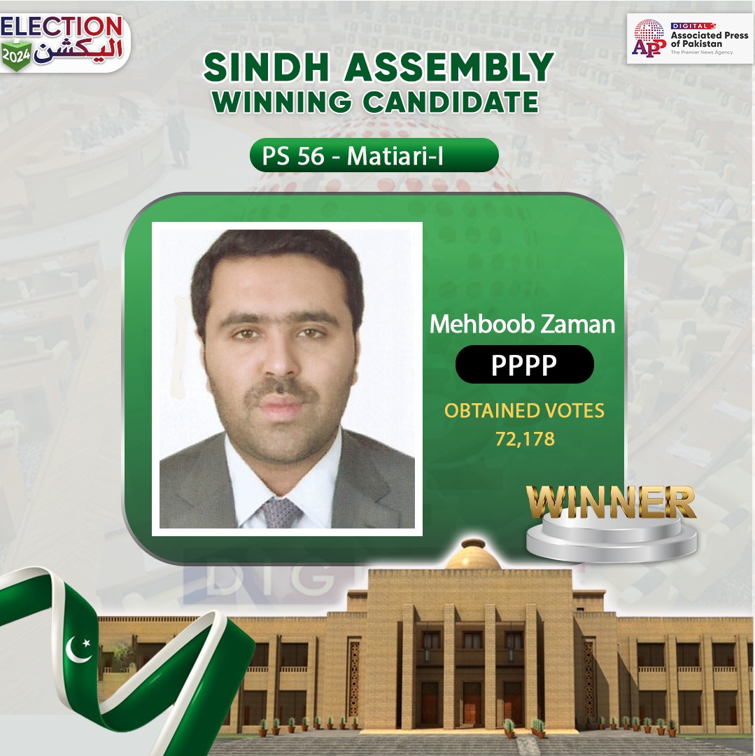 PPPP’s Makhdoom Mehboob Zaman wins PS-56 election