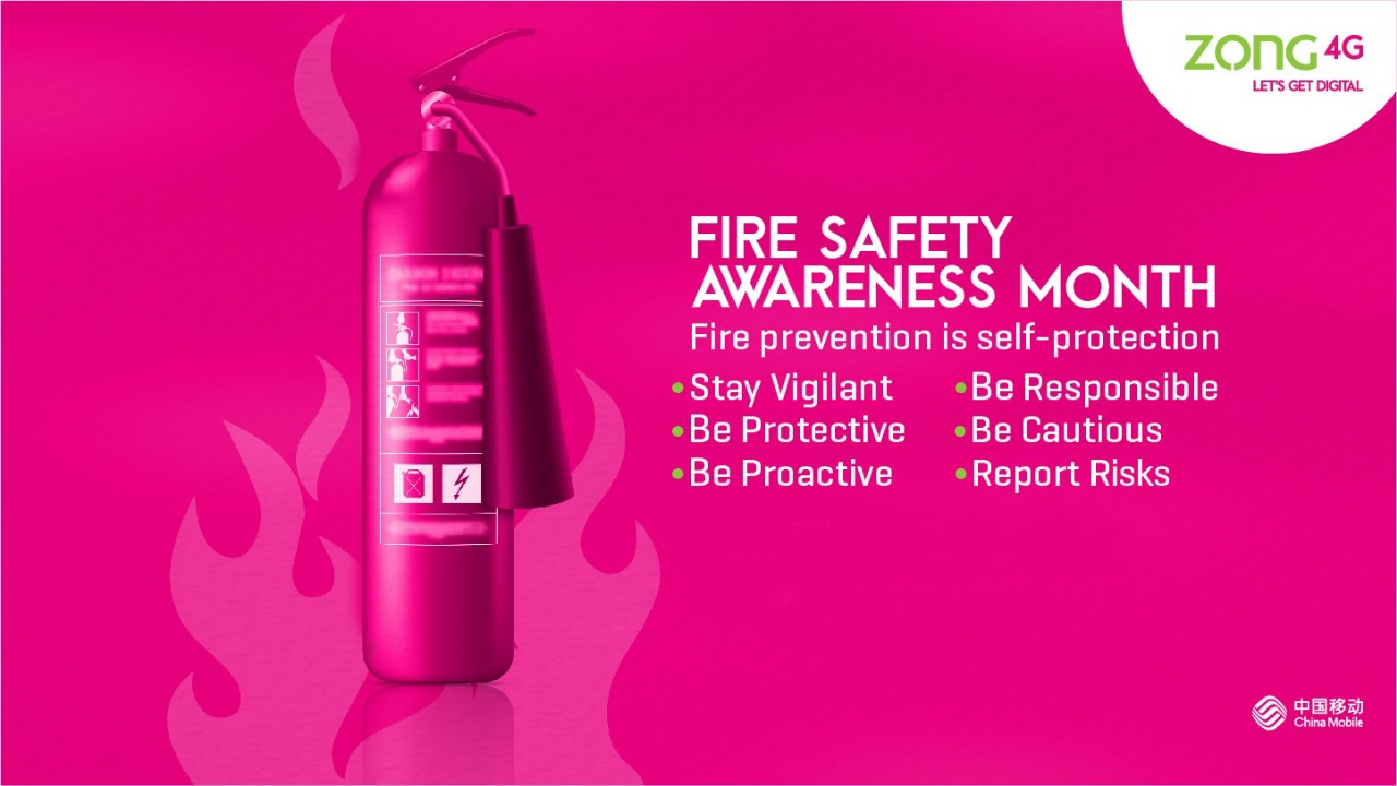 Zong 4G ensures employee safety with fire safety awareness month