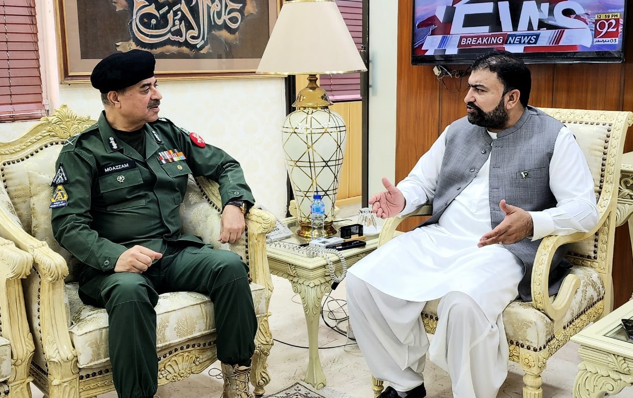 Commandant FC, Chairman NACTA calls on Interim Interior Minister