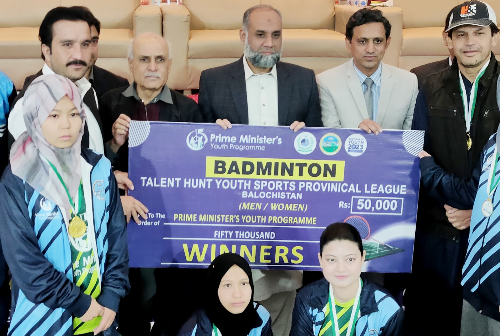 Lasbela Uni hosts closing ceremony for PM’s Badminton League