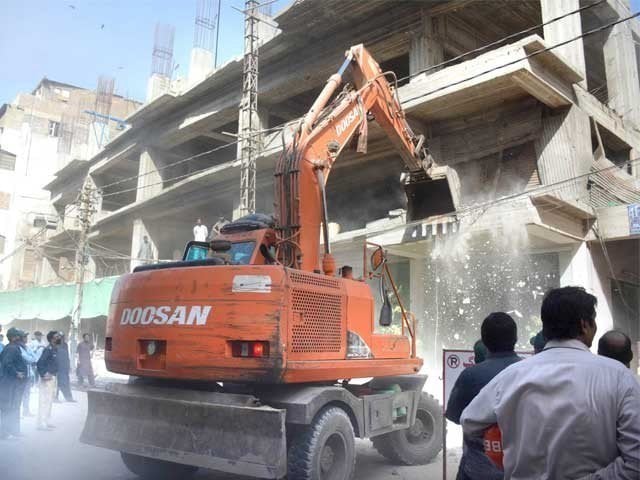 Anti-encroachment operation conducted in Sialkot