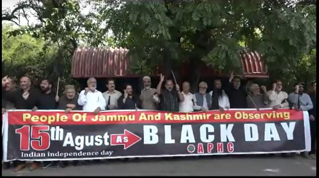 APHC holds protest in front of Indian High Commission