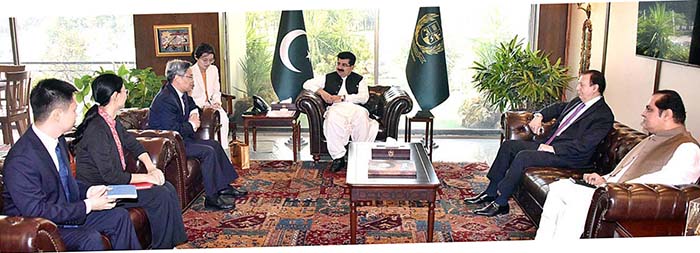 Sanjrani, Chinese Ambassador discuss bilateral ties