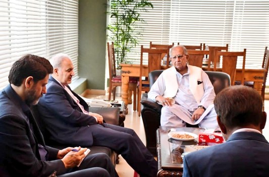 Ambassador of  Iran called on HR Minister Riaz Peerzada