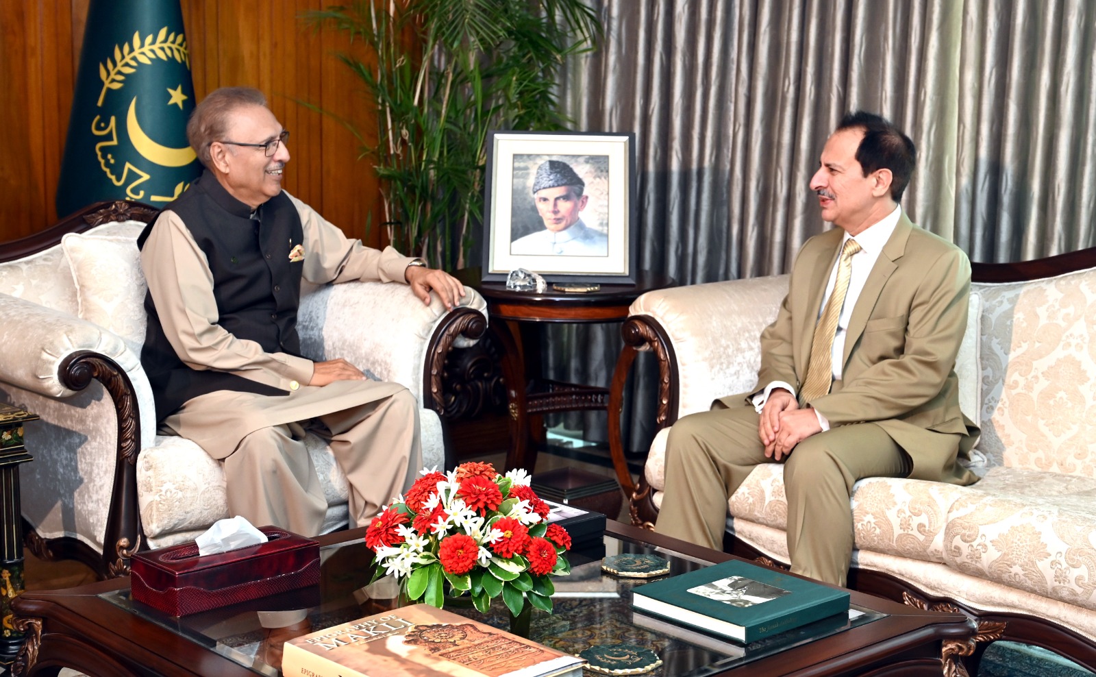 Health minister calls on President Alvi