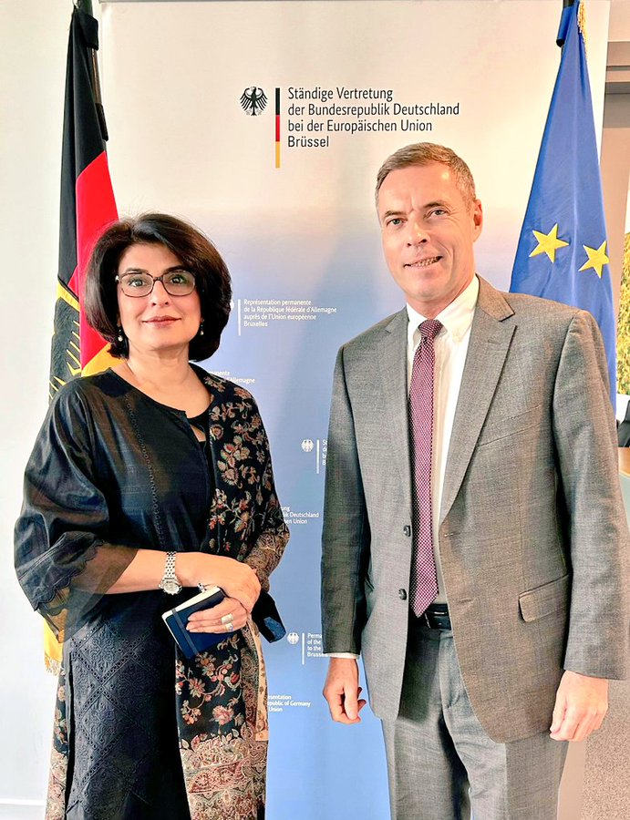 Ambassador Amna, German PR to EU agree on expanding bilateral cooperation